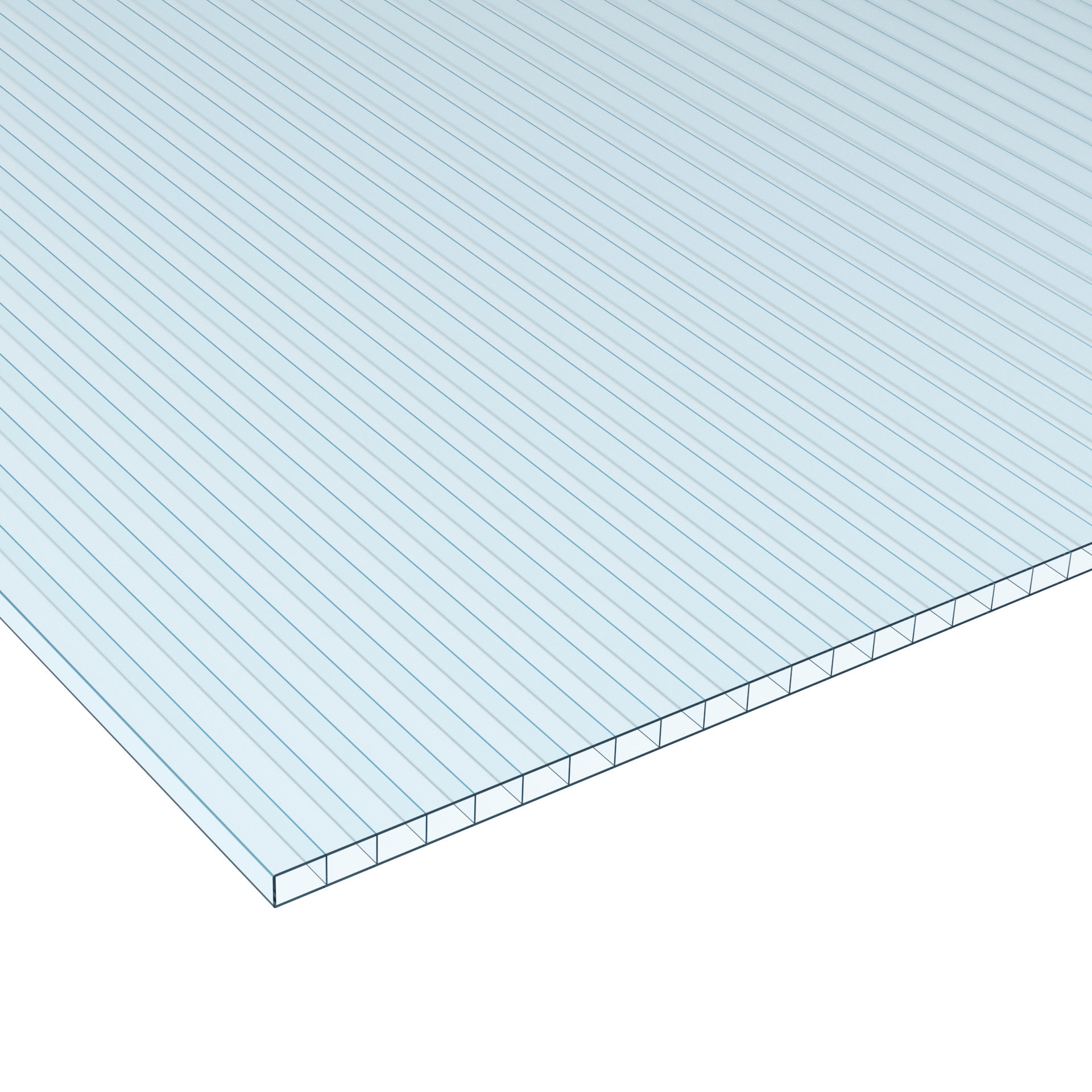 Policarb® 6 mm, 2 pareti, cristallo